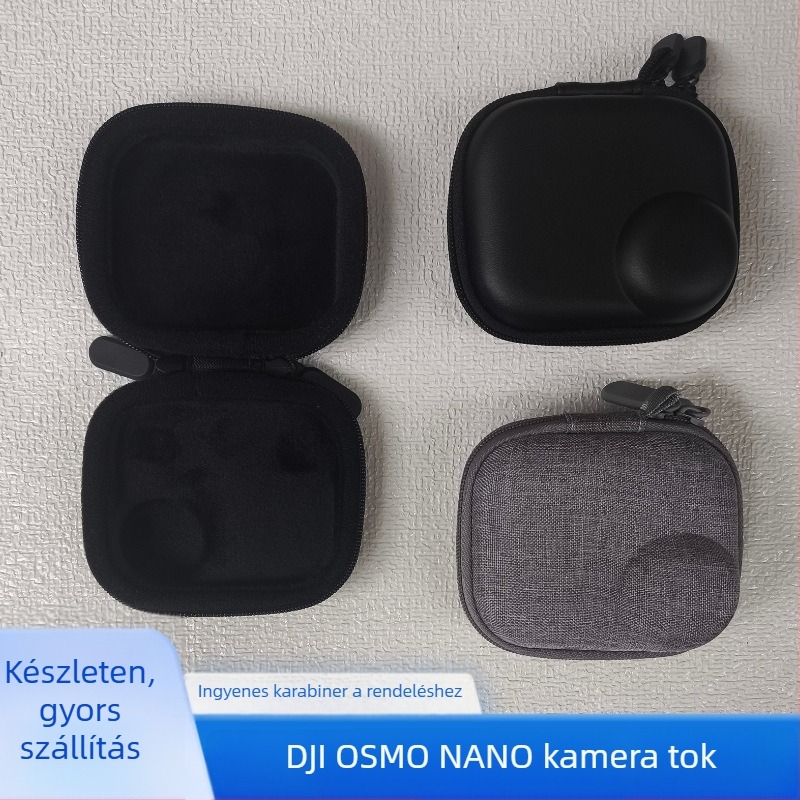DJI Osmo Nano Thumb-kompatibilis kameratároló táska – forrasztott és varrott kivitel; súly 35 g; logónyomtatás elérhető; testreszabás elérhető; vízálló kamera csomagolás