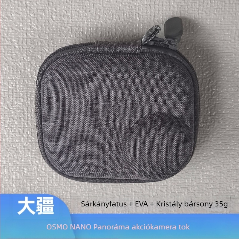 DJI Osmo Nano Thumb-kompatibilis kameratároló táska – forrasztott és varrott kivitel; súly 35 g; logónyomtatás elérhető; testreszabás elérhető; vízálló kamera csomagolás
