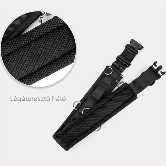Multifunkcionális kameraöv állítható hosszúsággal és egy rögzítőcsíkkal | Anyag: Oxford cloth, nylon | Márka: Jinjun | Modell: Multifunctional camera belt
