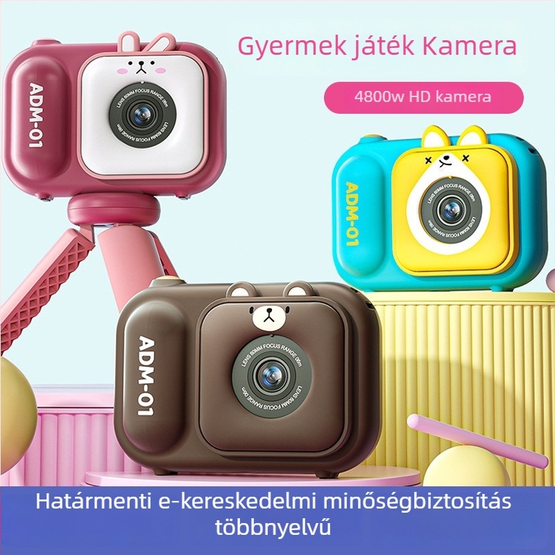 S11 Gyerekeknek szánt digitális kamera, 48MP, 2,4 hüvelykes LCD, TF-kártya, 600 mAh akkumulátor