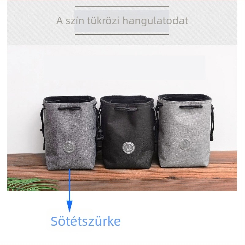 SLR/mirrorless fényképezőgép táska objektív zsebbel – ultra könnyű, kopásálló, vállon hordható kivitel, nylon külső, bélés poliészter-pamut