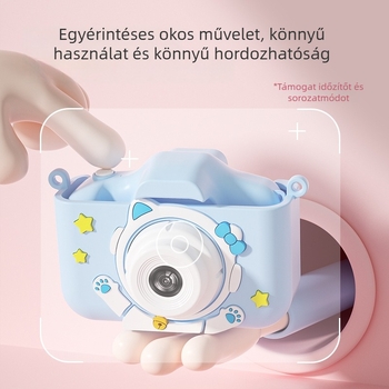 Gyerekeknek készült HD-s digitális játékkamera két kamerával - Modell Y20 Cat; 2.0'' LCD; TF-kártya; videófelvétel
