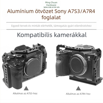 Sony A7S3/A7R4/A7R3-hoz kamera keret fogóval — alumínium ötvözet, 0,25 kg, modell BTL-A7S3