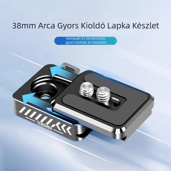 DSLR fényképezőgép gyorskioldó alap — Paknadino 8070, alumínium ötvözet, univerzális kompatibilitás, tömeg 0,041 kg