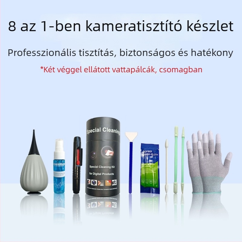 LTwipe DSLR kamera tisztító pálca – 8 az 1-ben, szenzor és objektív tisztítása mikroszálas anyaggal