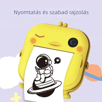 M2 Gyermekeknek szóló nyomtató kamera kettős objektívvel, 48 MP, 2,4'' LCD, TF-kártya, ABS ház