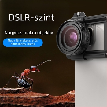 Apexel ZM100 mobiltelefon zoomobjektív – makró fotózás rovarokhoz, virágokhoz és ékszerekhez, HD, DSLR szint