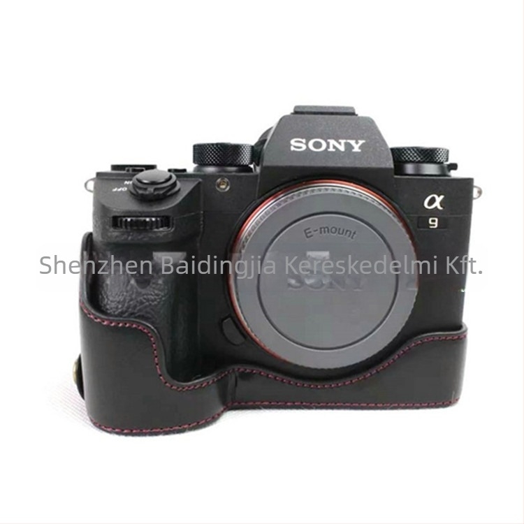 Fényképezőgép táska Sony A9/A7R3-hoz, PU bőr, clutch stílus, kopás- és ütésálló