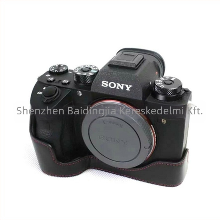 Fényképezőgép táska Sony A9/A7R3-hoz, PU bőr, clutch stílus, kopás- és ütésálló
