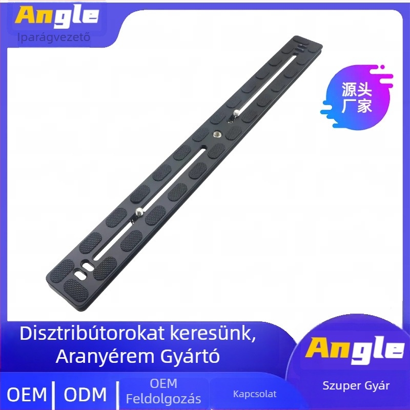 PU-400 Alumínium ötvözet gyorskioldó lemez állványfejhez, kompatibilis állvánnyal / gömbfej / stabilizátor, teher 6–10 kg