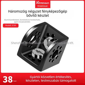 Kamera tartó 3/8 hüvelykes monitor adapterrel, alumíniumötvözet, modell 8189, tömeg 36 g