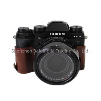 Fuji XT3/XT2 PU bőr fényképezőgép táska — clutch-stílus, kopásálló és ütésálló, XT3/XT2-vel kompatibilis
