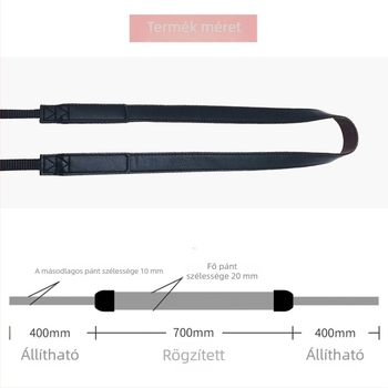 PU kamera vállpánt, univerzális, állítható hosszúságú, teherbírás 20 kg, 1 csat