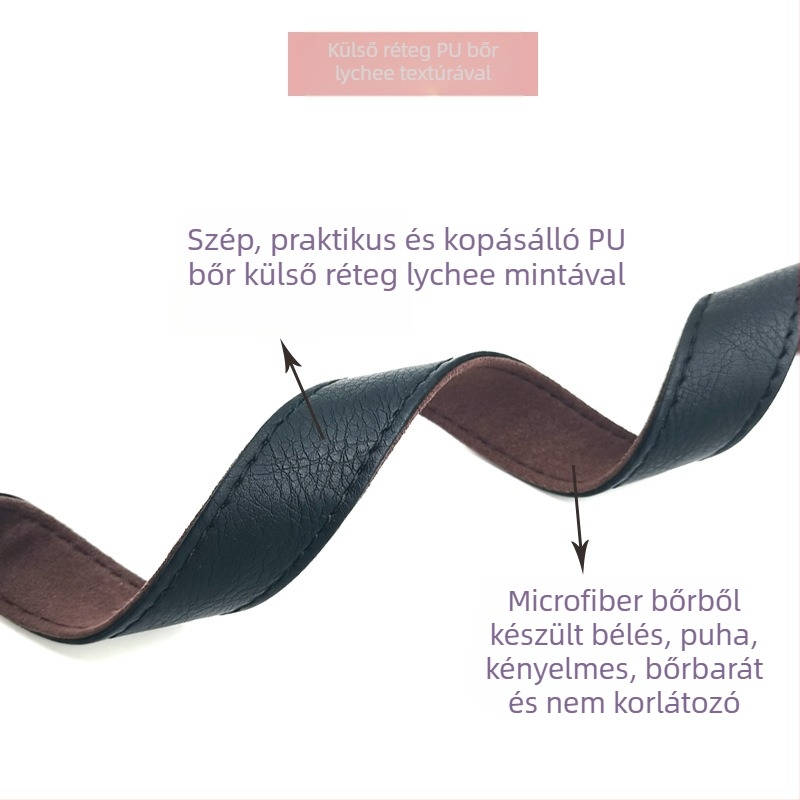 PU kamera vállpánt, univerzális, állítható hosszúságú, teherbírás 20 kg, 1 csat