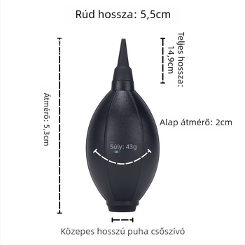 Anshier légfúvó tisztító eszköz – magas elasztikus szilikonból, puha vég, védi a lencséket; alkalmas billentyűzethez, DSLR-hez, digitális fényképezőhöz, szemüveghez