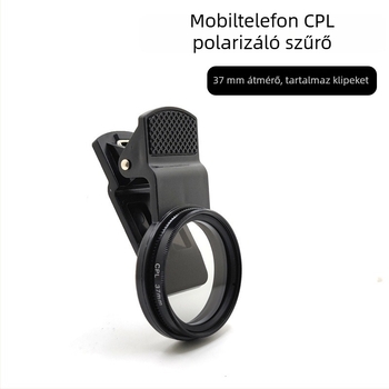 Polárszűrő mobiltelefonokra és SLR kamerákhoz, univerzális kompatibilitás, fényvisszaverődés csökkentés, 2015-ben bemutatva