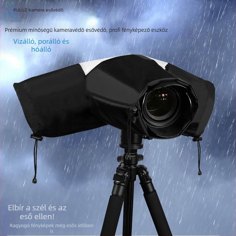 Pu7501 fényképezőgép esővédő, alumínium ötvözet, univerzális illesztés, maximális teher 2 kg alatt