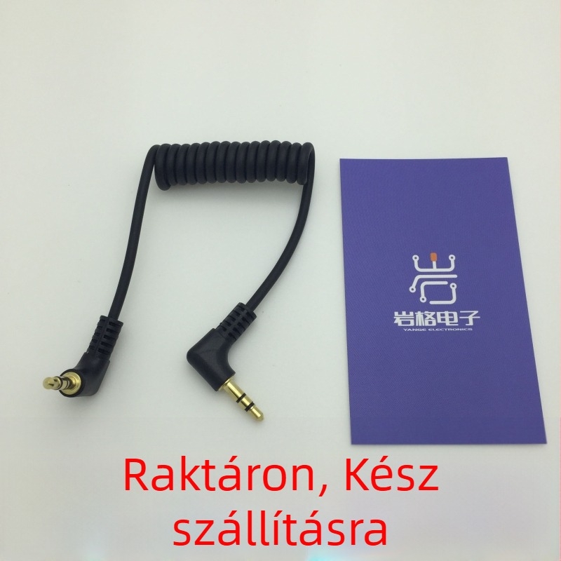 3,5mm-es audió kábel aranyozott rézmaggal digitális eszközökhöz
