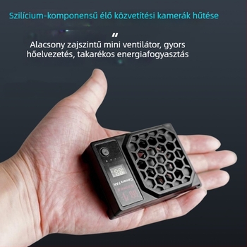 Félvezető kamera hűtő SY-0702 – 43 g, műanyag, USB-C; Kompatibilis Sony, Fujifilm és Canon tükör nélküli kamerákkal