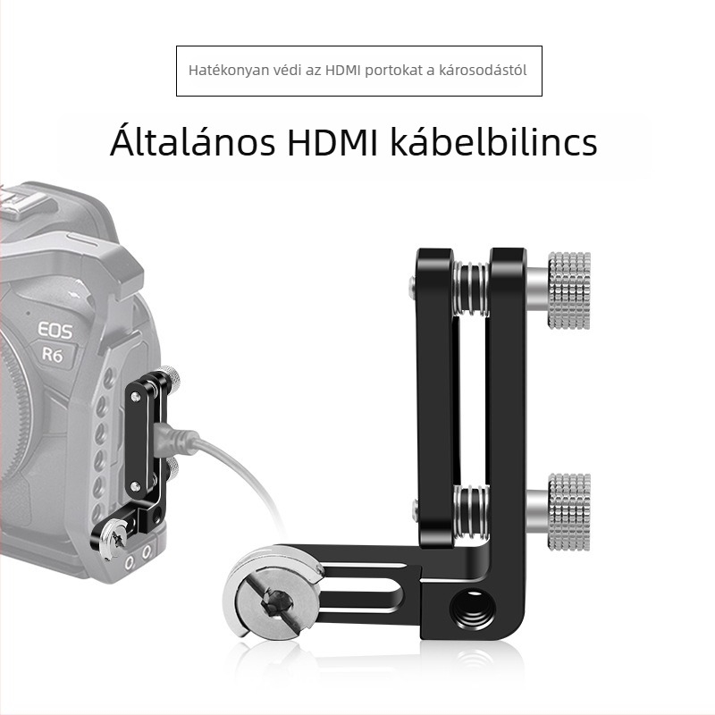 SLR kamera és HDMI kábelklipsz készlet, alumínium ötvözet, modell 8018, 30 g