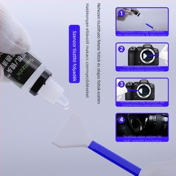Kamera tisztító készlet Lens Pen-nel DSLR és tükröző nélküli gépekhez – légfúvásos pormentesítés CMOS/CCD szenzorokhoz
