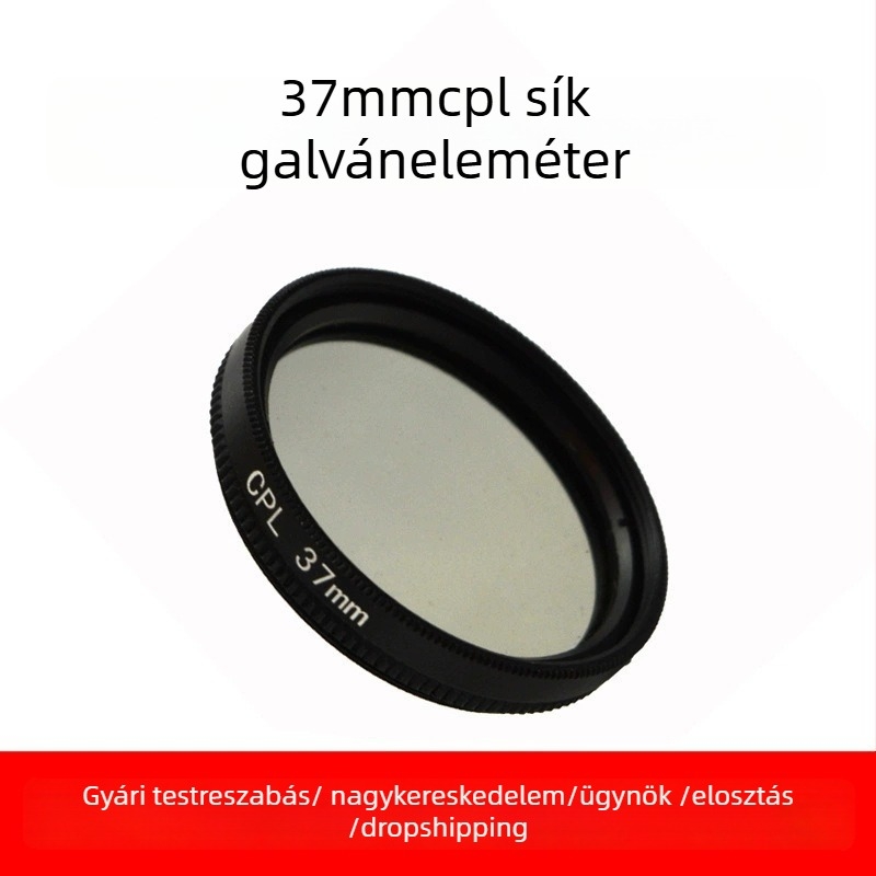 Hongxu GP168 polarizációs szűrő — OEM feldolgozás; UV-szűrő + objektív sapka készlet; kompatibilis GoPro Hero4/3+/3