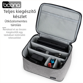 Baona BN-X002 Nintendo Switch tartozékok tároló táska, Oxford anyag, teherbírás 3 kg