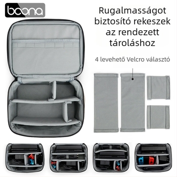 Baona BN-X002 Nintendo Switch tartozékok tároló táska, Oxford anyag, teherbírás 3 kg