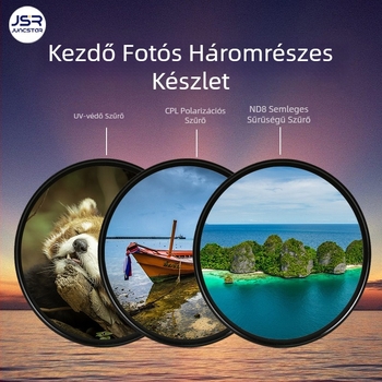 SLR fényképezőgéphez való filter készlet – 4 az 1-ben CPL ND8 UV, többszörös bevonattal