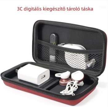 Egyedi EVA tároló tok elektromos kiegészítők számára - ütésálló, por- és nedvességálló, modell NXD001