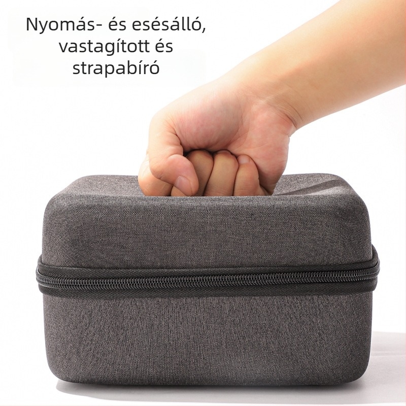 EVA tároló akasztós táska - kocka alakú, hordozható tároló tok (EVA anyag) sminkeléshez, utazáshoz, konyhához, íróasztalhoz - modern, minimalist stílus