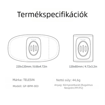 Hátizsákhoz rögzítő klipsz sportkamerához GP-BPM-003, TPU, univerzális, kompatibil GoPro, DJI, Insta360 és okostelefonok