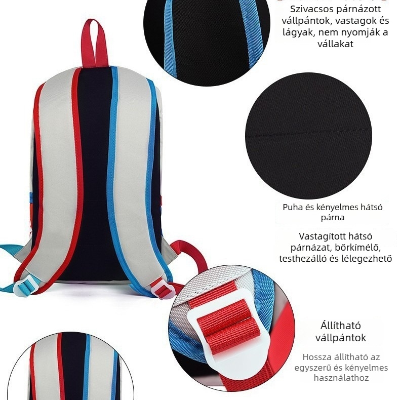 Uniszex nylon hátizsák, vízálló, városi minimalist stílus, kapacitás kevesebb mint 20 L, görbült vállpántok, kültéri használatra