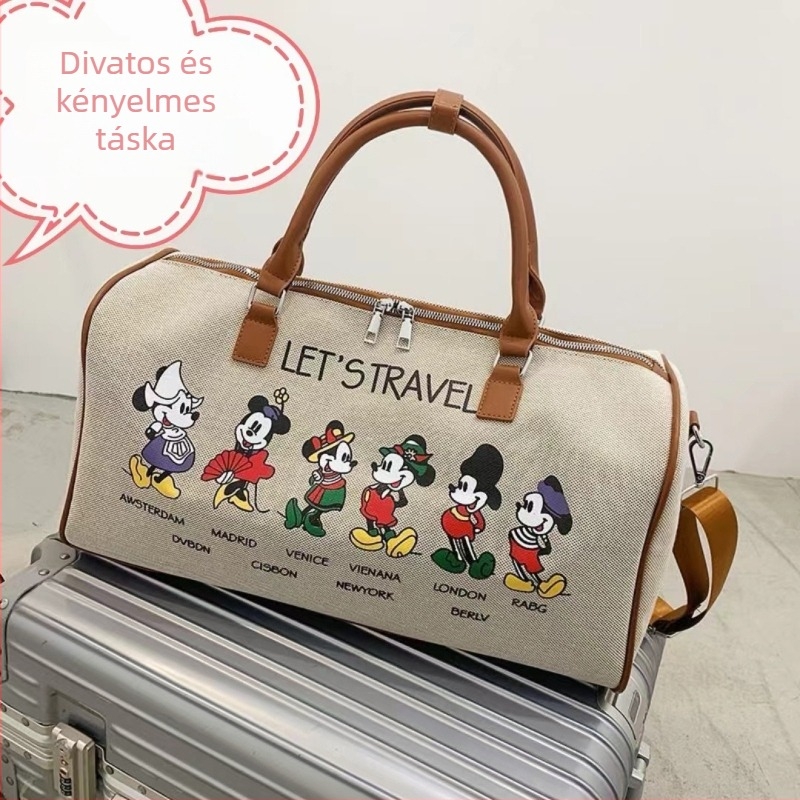 Uniszex vászon utazó- és sporttáska, 20–35L, lélegző, kopásálló, street fashion stílusú