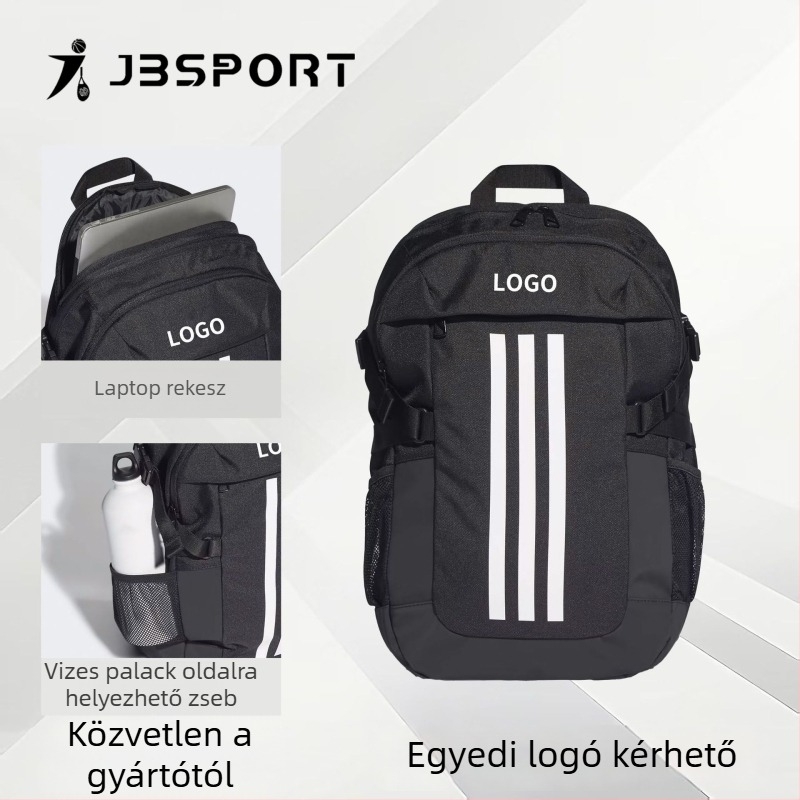 Sport hátizsák, lazább stílus, poliészter anyag, szabadtéri sportokra