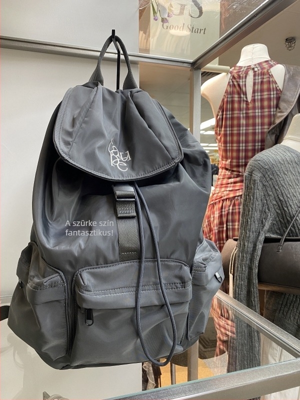 Hímzett betűkkel ellátott hátizsák, Koreai sportos stílus, nylon, 14 hüvelykes laptop, kapacitás 20–35L, vízálló