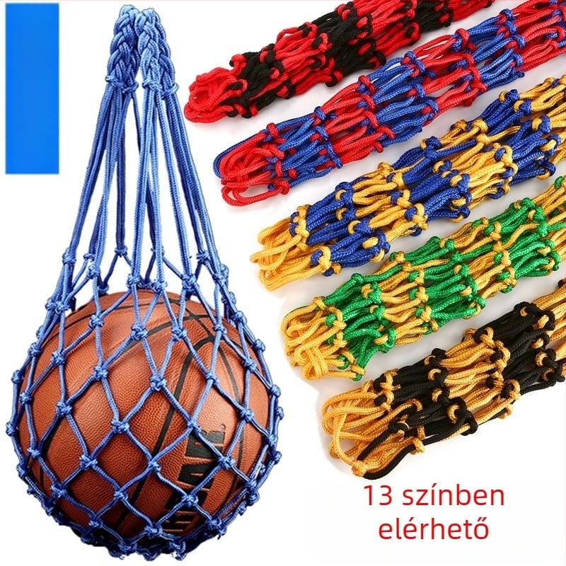 Yipin nylon kosárlabda tároló táska – többfunkciós kültéri sporttáska kosárlabdához, futballhoz, röplabdához és asztaliteniszhez; kompatibilis No.7/No.5/No.3 labdákkal; nyomtatott logó.