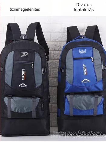 Unisex vízálló hegymászó hátizsák Oxford anyaggal, 13 hüvelykes laptophoz, légpárnás vállpántokkal, városi minimalista stílus