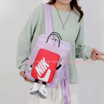 Hátizsák rajzfilm mintával, nagy kapacitású (8 hüvelykes laptop-kompatibilis, Oxford anyag, lélegző, görbe vállpántok, uniszex)