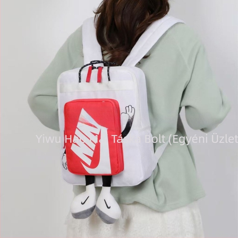 Hátizsák rajzfilm mintával, nagy kapacitású (8 hüvelykes laptop-kompatibilis, Oxford anyag, lélegző, görbe vállpántok, uniszex)