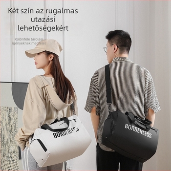 Edzés táska száraz–nedves szétválasztással, cipőrekesz, légáteresztő, vízálló, ultrakönnyű (20–35 L; PU anyag)