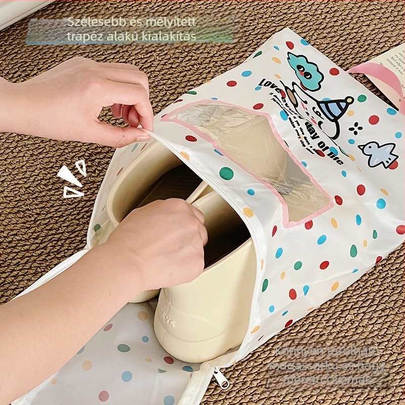 Beautiful bubble Cipő tároló táska — hordozható, rajzfilm stílus, anyag: szövet, vízálló és foltálló, 45 g