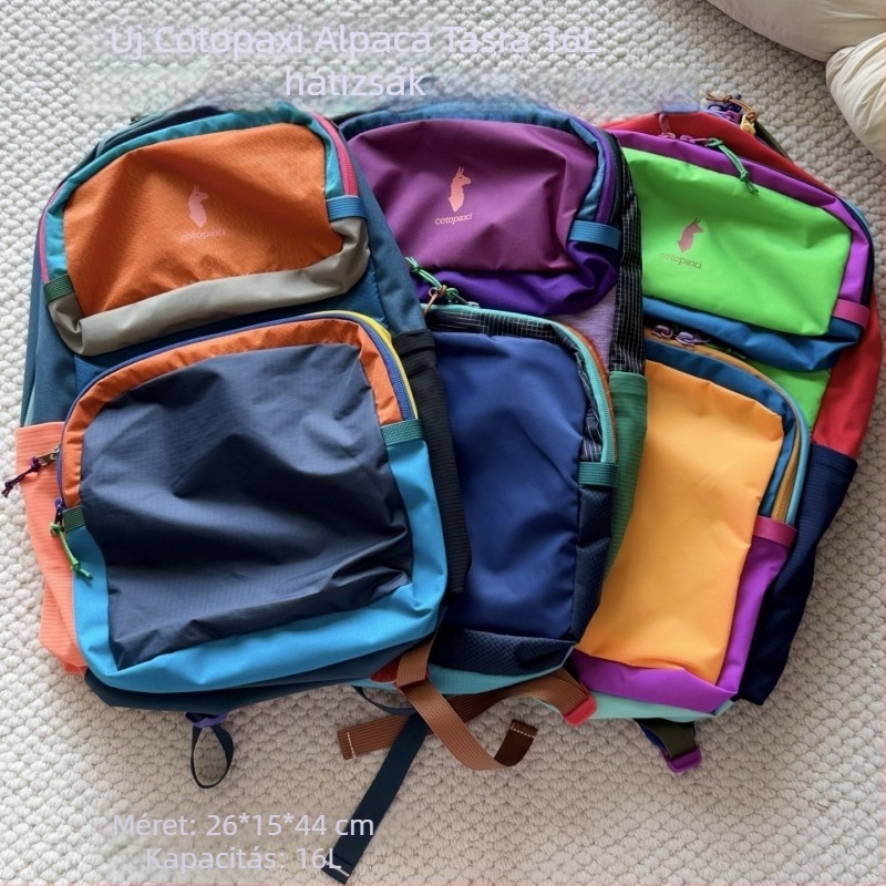 Cotopaxi Alpaca 16L kültéri utazó hátizsák, nylon anyag, vízálló, lélegző, görbült vállpántok