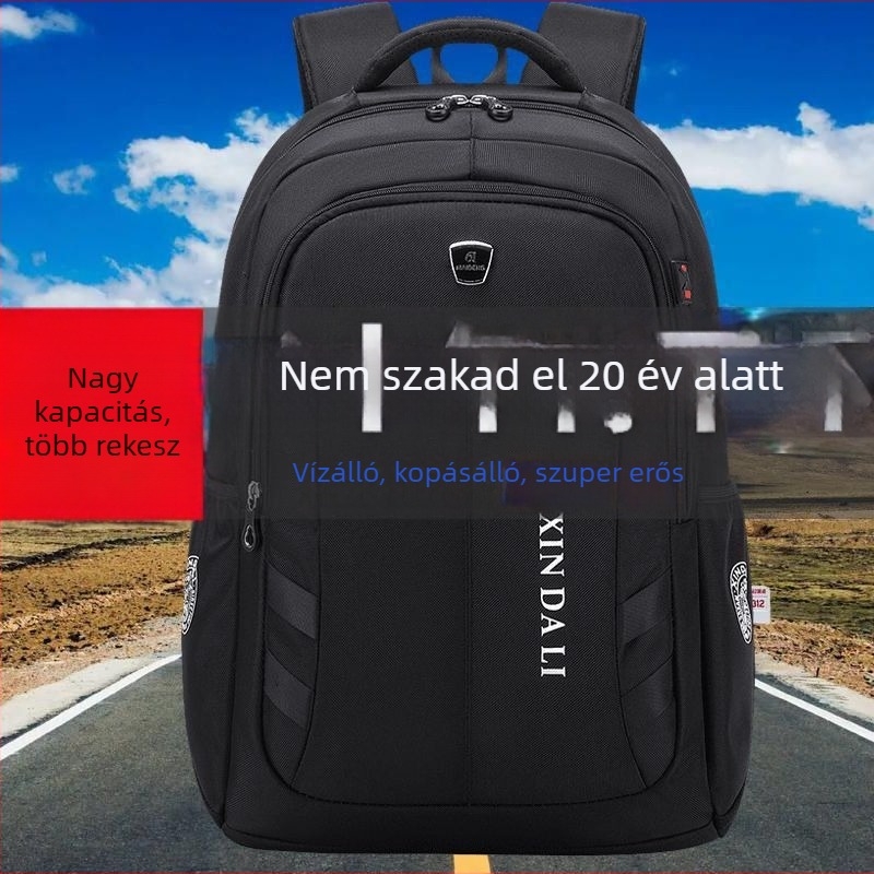Nagy kapacitású hátizsák utazáshoz, vízálló Oxford anyagból, 36–55 L, 16 hüvelykes laptophoz, uniszex