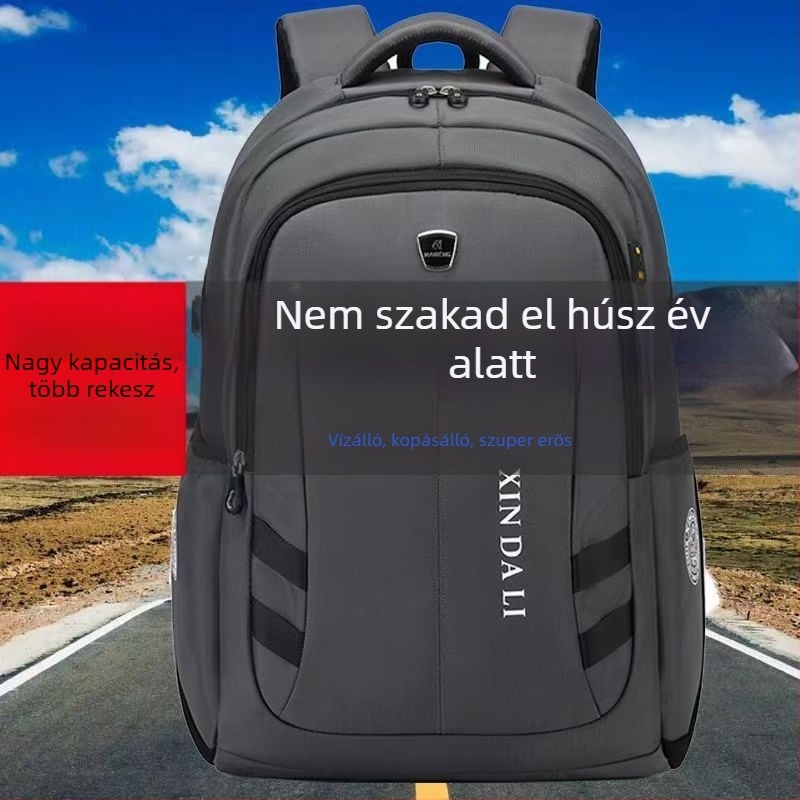 Nagy kapacitású hátizsák utazáshoz, vízálló Oxford anyagból, 36–55 L, 16 hüvelykes laptophoz, uniszex