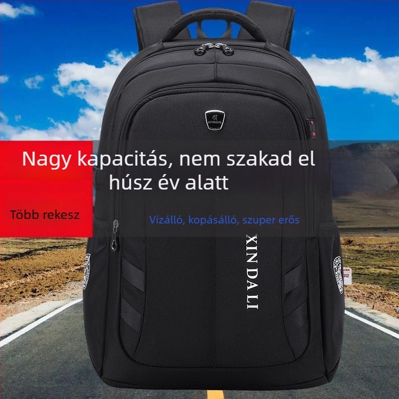 Nagy kapacitású hátizsák utazáshoz, vízálló Oxford anyagból, 36–55 L, 16 hüvelykes laptophoz, uniszex