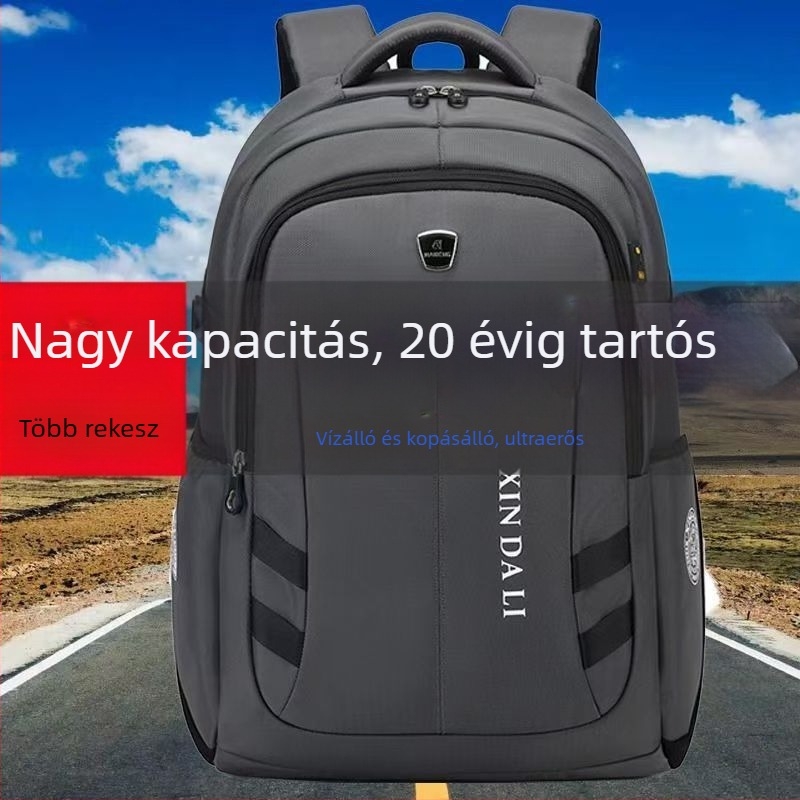 Nagy kapacitású hátizsák utazáshoz, vízálló Oxford anyagból, 36–55 L, 16 hüvelykes laptophoz, uniszex