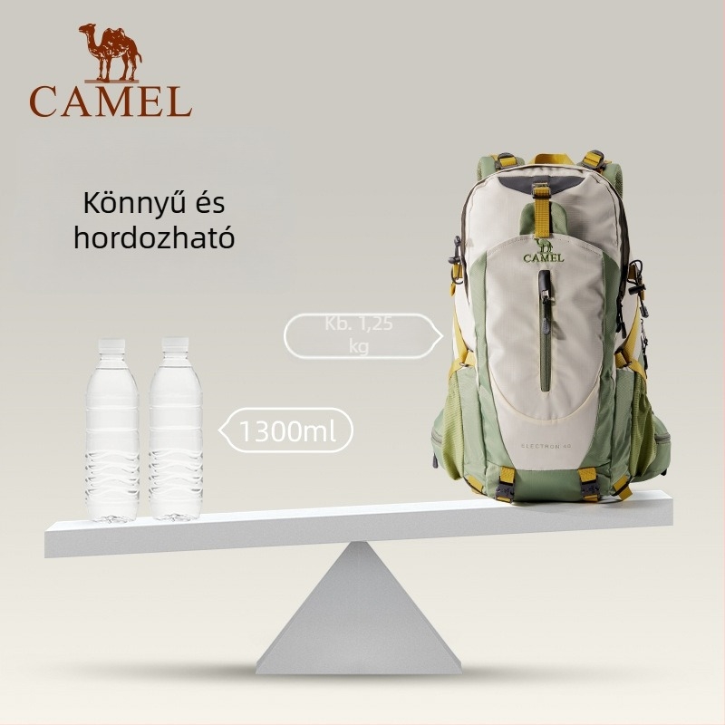Camel 40L Túrahátizsák esővédővel kerékpározáshoz és utazáshoz