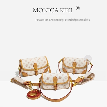 Minimalista női táska 2025 őszi–téli szezonra, vintage monogram dizájn, váll- és crossbody táska mindennapi használatra.