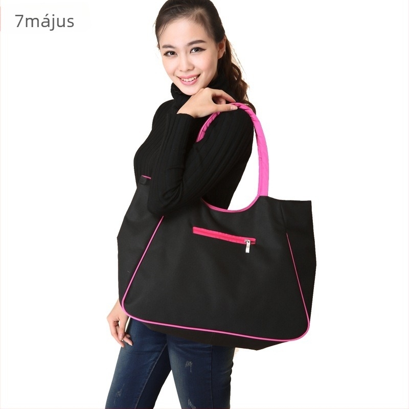 Egy vállon hordható tánctáska Oxford anyagból, vízálló, nylon bélésű, nőknek